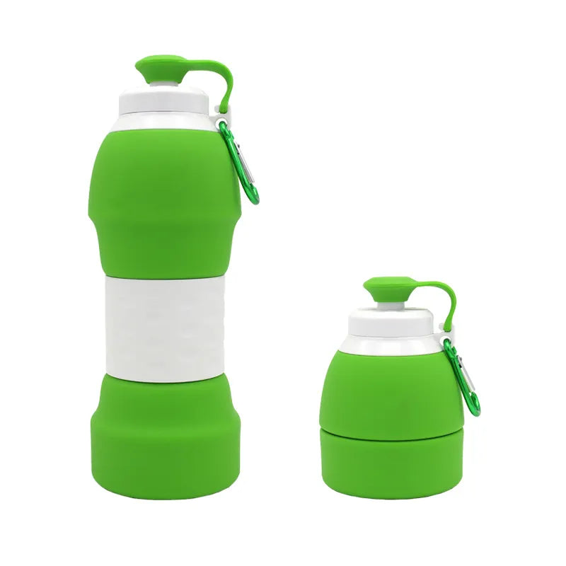 Silicone Folding Water Bottle – Portable, Lightweight & Reusable Collapsible Drink Bottle for Travel, Sports & Outdoor Activities