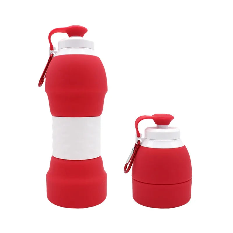 Silicone Folding Water Bottle – Portable, Lightweight & Reusable Collapsible Drink Bottle for Travel, Sports & Outdoor Activities