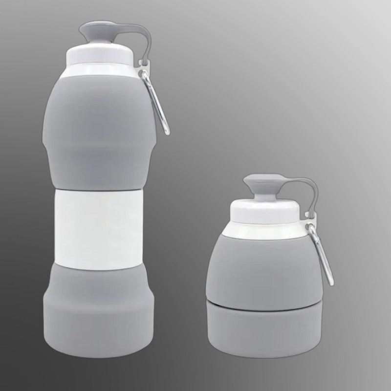 Silicone Folding Water Bottle – Portable, Lightweight & Reusable Collapsible Drink Bottle for Travel, Sports & Outdoor Activities