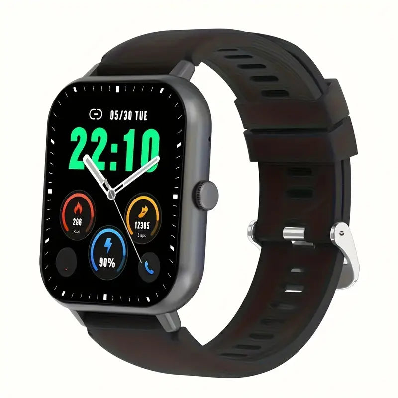 Wireless Calling Smartwatch – Fitness Tracker with Pedometer, 100+ Sport Modes, AI Voice Control, Custom Watch Faces & Alarm – Compatible with iPhone & Android, Great Gift for Friends