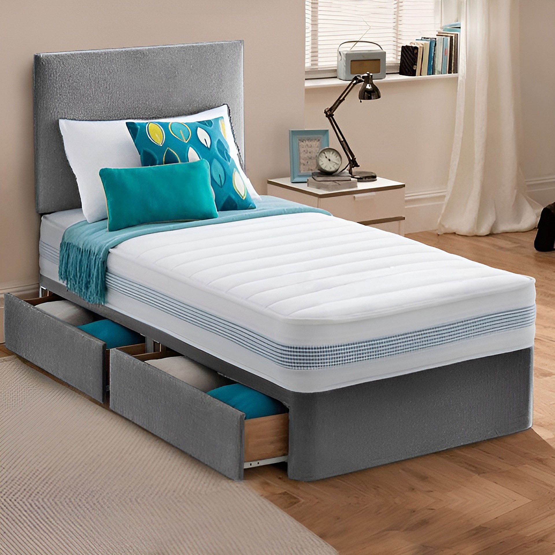 Comfort Single Divan Bed Set with Supportive Mattress – Sleek Design for Everyday Relaxation