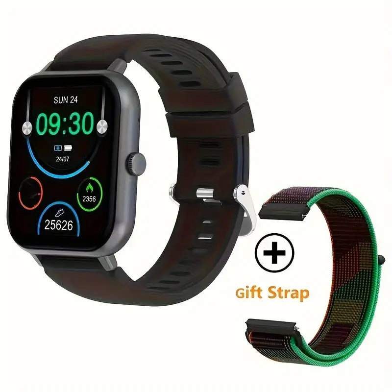 Wireless Calling Smartwatch – Fitness Tracker with Pedometer, 100+ Sport Modes, AI Voice Control, Custom Watch Faces & Alarm – Compatible with iPhone & Android, Great Gift for Friends