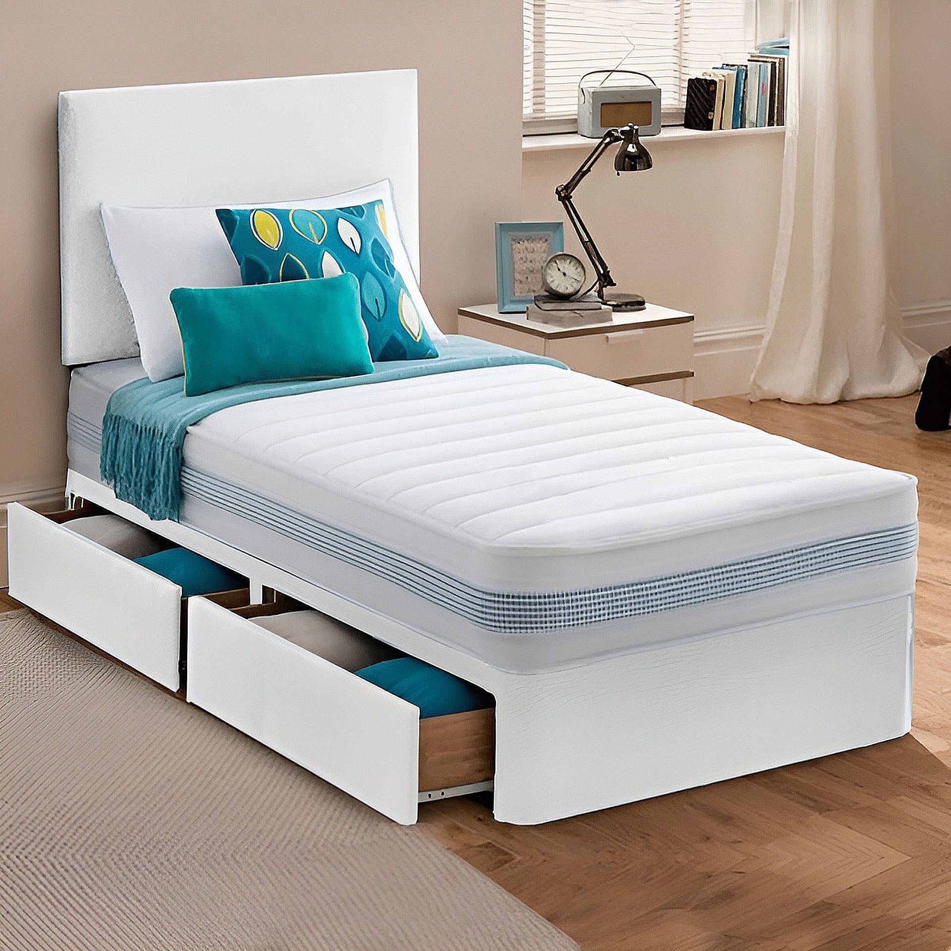 Comfort Single Divan Bed Set with Supportive Mattress – Sleek Design for Everyday Relaxation