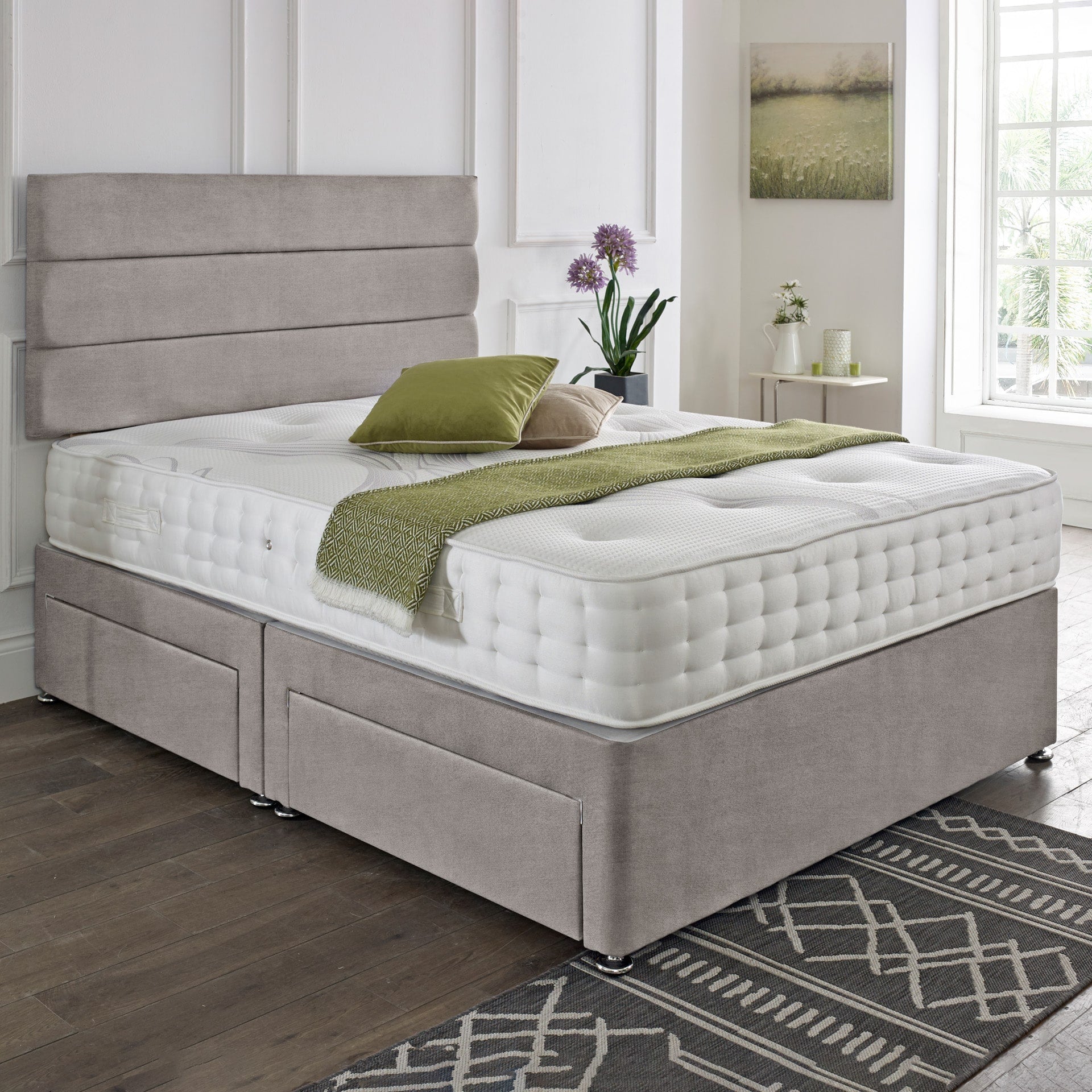 Modern Divan Bed with Matching Headboard – Designed for Supportive Sleep & Contemporary Bedrooms