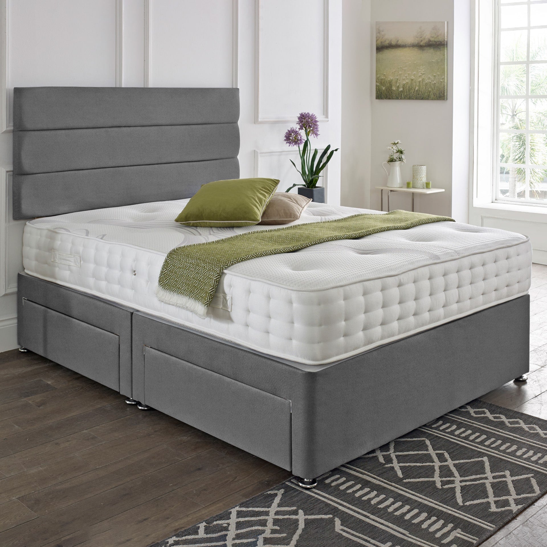 Modern Divan Bed with Matching Headboard – Designed for Supportive Sleep & Contemporary Bedrooms