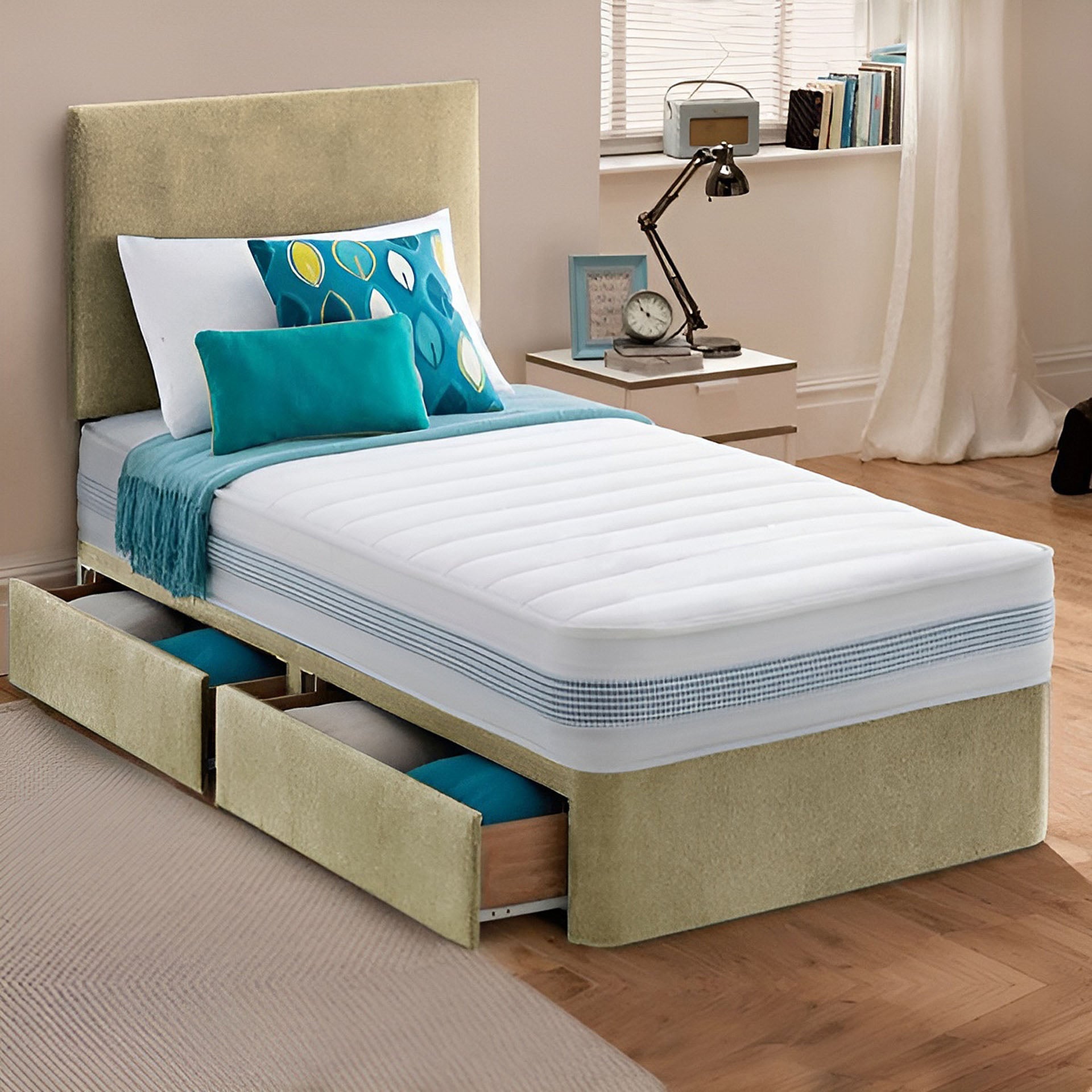 Comfort Single Divan Bed Set with Supportive Mattress – Sleek Design for Everyday Relaxation