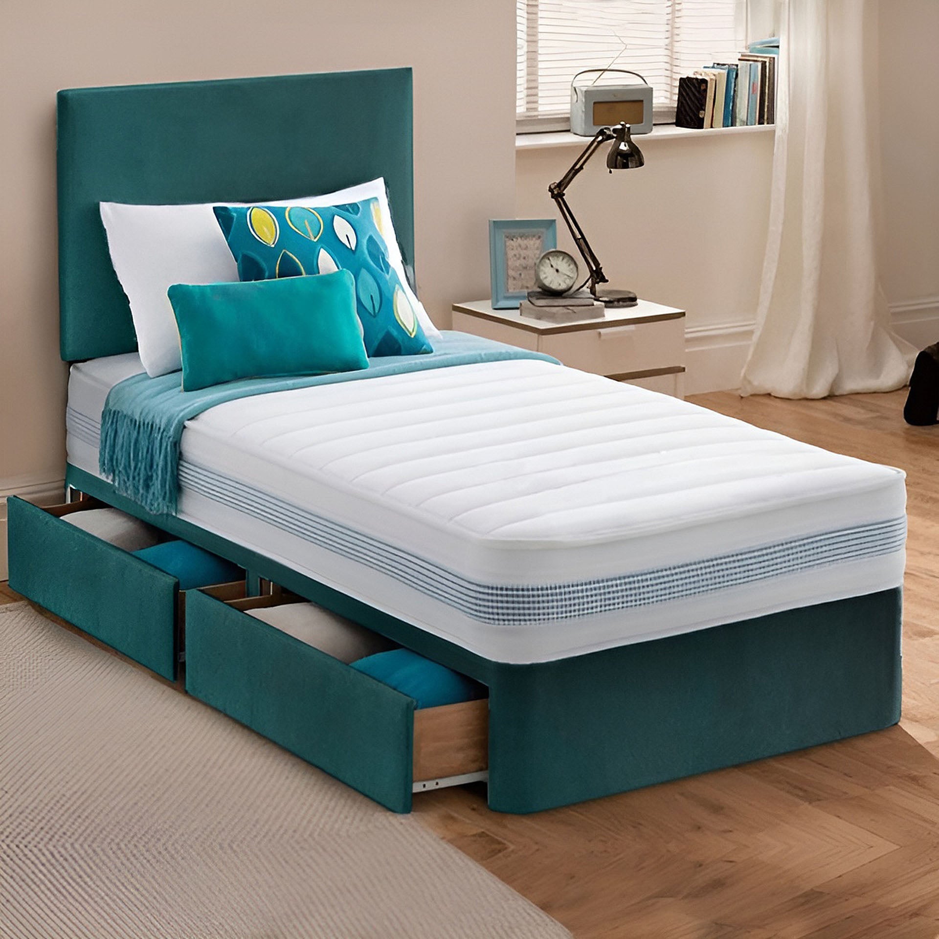 Comfort Single Divan Bed Set with Supportive Mattress – Sleek Design for Everyday Relaxation