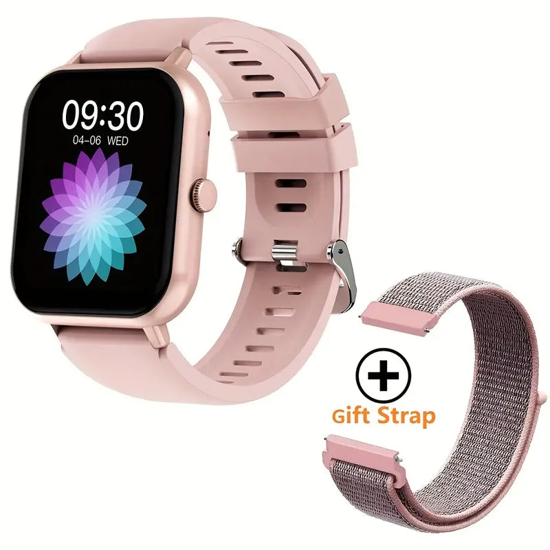 Wireless Calling Smartwatch – Fitness Tracker with Pedometer, 100+ Sport Modes, AI Voice Control, Custom Watch Faces & Alarm – Compatible with iPhone & Android, Great Gift for Friends