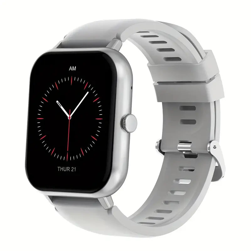 Wireless Calling Smartwatch – Fitness Tracker with Pedometer, 100+ Sport Modes, AI Voice Control, Custom Watch Faces & Alarm – Compatible with iPhone & Android, Great Gift for Friends