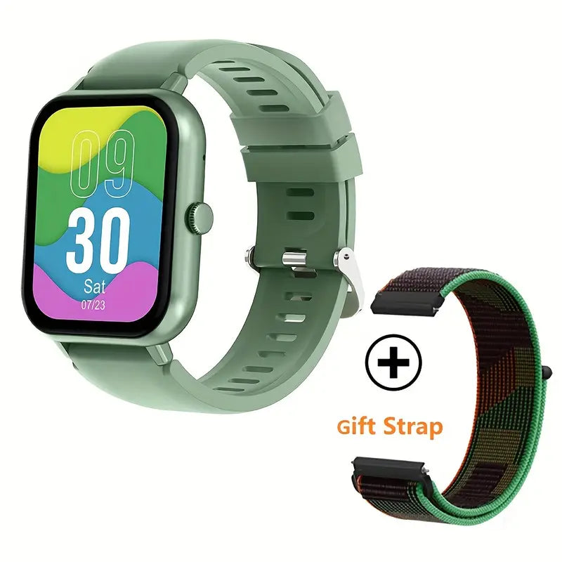 Wireless Calling Smartwatch – Fitness Tracker with Pedometer, 100+ Sport Modes, AI Voice Control, Custom Watch Faces & Alarm – Compatible with iPhone & Android, Great Gift for Friends